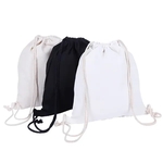Cotton Canvas Drawstring Backpack