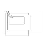 Decal 3" x 3" White Polypro