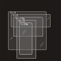 Label Imprinted - Rectangle Polypro Clear 2.5" x 1.00"... from ASI 57713 Glow...