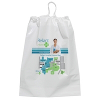 Low-density plastic bag with cotton-draw handles.... from ASI 37940 Bag...