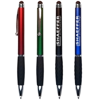 Twist-action ballpoint pen and touch-screen stylus takes advertising to the...
