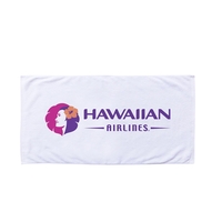 20 lbs/doz 35" x 70" screen printed white beach towel... from ASI 73520 Neet...