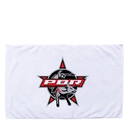 1.3 lbs/doz 11" x 18" screen printed white sport towel... from ASI 73520 Neet...