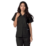 Adar - Universal - Women's Double Pocket Snap Front Top