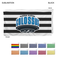 Cabana Stripe Sublimated, Heavier Weight, Plush Velour Terry Cotton Blend...