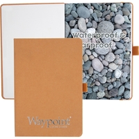 Casebound Washable Kraft Stone, deboss imprint, 60 sheets lined stone...