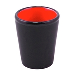 Black Coated Tecas Shot Glass 1.5oz.