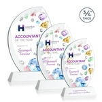 Wichita VividPrint™ Award on Newhaven Base - White