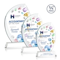 Wichita VividPrint™ Award on Newhaven Base - Clear