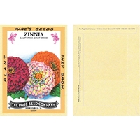 Antique Series Zinnia flower seeds in a packet made of recycled... from ASI...