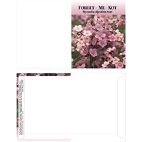 Mailable Series pink Forget-Me-Not (Myosotis) flower seeds in a post...