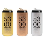 Collapsible 12 oz. Slim Neoprene Metallic Can Cooler