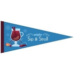 8" x 18" Custom Printed Felt Pennant