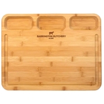 3-Well Kitchen Prep Cutting Board with Juice Groove