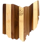 Rock & Branch® Shiplap Ohio State Shaped Cutting Board