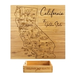 California Puzzle Coaster Set