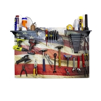 Custom Printed Steel Pegboard (triple panel)