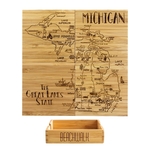 Michigan Puzzle Coaster Set