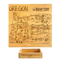 4 piece puzzle bamboo coaster with storage case. Lightweight, durable and......