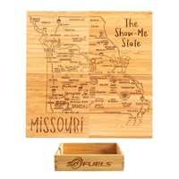 4 piece puzzle bamboo coaster with storage case. Lightweight, durable and......