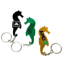 Sea horse shape bottle opener with key chain.... from ASI 74585 Nu Promo...