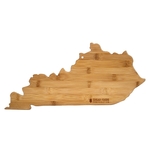Kentucky State Shaped Bamboo Serving and Cutting Board