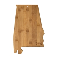 Alabama State Shaped Bamboo Serving and Cutting Board