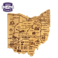 Ohio shaped destination cutting board.... from ASI 91565 Totally Bamboo