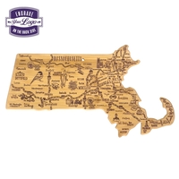 Massachusetts shaped destination cutting board.... from ASI 91565 Totally Bamboo