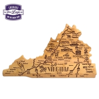 Virginia shaped destination cutting board.... from ASI 91565 Totally Bamboo