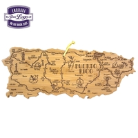Puerto Rico shaped destination cutting board.... from ASI 91565 Totally Bamboo