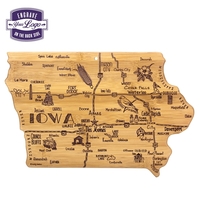 Iowa shaped destination cutting board.... from ASI 91565 Totally Bamboo