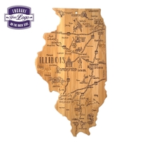 Illinois shaped destination cutting board.... from ASI 91565 Totally Bamboo