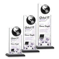 Arden VividPrint™ Award - Black/Silver Globe... from ASI 84592 St Regis Group...