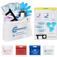 14-piece PPE safety kit in 9 1/2" x 8 1/4" x... from ASI 62660 Innovation Line