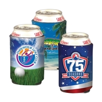 Full Color Foldable Foam Can Cooler, 12 oz.