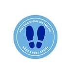 Full Color Repositionable Floor Decal - Oval