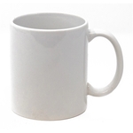 White 3 finger 11oz Mug