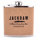 Cork Stainless Steel Hip Flask 6oz.