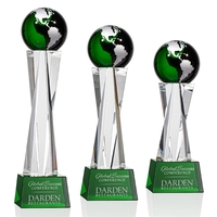 Havant Globe Award - Green/Silver