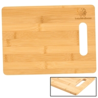 Handcrafted bamboo serving and cutting board with spacious food prepping...