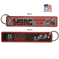 Big Size 2 Side 4CP Dye Sub Key Ring with Merrow Border