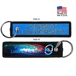 Medium Size 2 Side 4CP Dye Sub Key Ring with Merrow Border