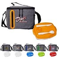 Locking Lid Oval Cooler Lunch Set