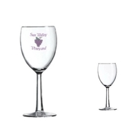 8oz Wineglass with Hex Stem, spot color