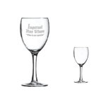 8.5oz Wine Glass with Smooth Stem, spot color