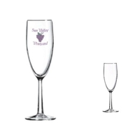 Flute glass with hex stem, holds 5 3/4 ounces.... from ASI 80093 Pyrographics...