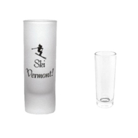 2.5oz Cordial Glass, spot color. Available in clear or frosted.... from ASI...