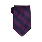Navy Blue & Purple School Stripe Tie