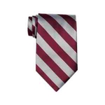 Maroon & Grey School Stripe Tie